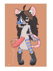 2026 absurd_res ahoge animal_genitalia animal_penis anthro armwear balls big_balls big_penis black_boots black_clothing black_footwear black_hair black_markings black_nose blue_armwear blue_clothing blue_elbow_gloves blue_gloves blue_handwear blue_legwear blue_thigh_highs blush blush_lines bodily_fluids boots brown_hair clothing elbow_gloves eye_markings facial_markings footwear genital_fluids genitals gesture glistening glistening_genitalia glistening_penis gloves grey_balls grey_body hair hand_gesture handwear head_markings hi_res huge_balls huge_penis hyper hyper_balls hyper_genitalia hyper_penis inner_ear_fluff jratking leaking_precum legwear long_hair looking_at_viewer male male_anthro mammal markings meru_(atinydom) mostly_nude mostly_nude_anthro mostly_nude_male mouse murid murine navel nipples open_mouth orange_armwear orange_clothing orange_elbow_gloves orange_eyes orange_gloves orange_handwear orange_legwear orange_thigh_highs pattern_armwear pattern_clothing pattern_elbow_gloves pattern_gloves pattern_handwear pattern_legwear pattern_thigh_highs penis pink_inner_ear pink_nipples pink_tail pose precum red_eyes rodent shoes smile smiling_at_viewer solo standing striped_armwear striped_clothing striped_elbow_gloves striped_gloves striped_handwear striped_legwear striped_thigh_highs stripes tail tapering_penis thigh_highs throbbing throbbing_penis tuft v_sign white_inner_ear_fluff