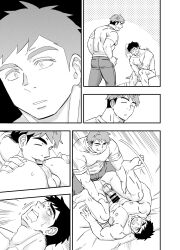 abs bara beefy biceps big_areola big_balls big_glans big_penis black_and_white blush breasts broad_shoulders censor_bar censored censored_penis cheating collarbone completely_nude dark_penis dormitory draw_two drawtwo duo erection foreskin foreskin_folds frenulum gay greyscale hi_res hunk legs_apart legs_up licking licking_ass lying lying_on_back lying_on_bed male male/male male_only manly mature_male monochrome motion_lines muscles muscular muscular_arms muscular_legs muscular_male muscular_neck muscular_thighs navel nude original original_character pecs penis pointless_censoring pubic_hair retracted_foreskin rimjob rimming short_hair six_pack thick_penis tongue_out tough_guy uncircumcised uncut unfaithful yaoi