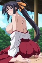 akeno himejima from high school dxd by digitalwaifugallery