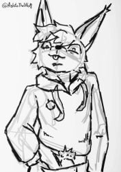 1anthro 1boy 1male anthro anthro_only clothed clothes clothes_pull clothing fox fox_ears hoodie looking_at_viewer male male_focus male_only penis penis_out presenting presenting_penis pubes pubes_exposed pubic_hair pubic_hair_peek pulling_down_pants rec_room sketch smile smiling smirk smirking smirking_at_viewer solo solo_male spike_alvarez spikefox tongue tongue_out youtube youtube_hispanic ashitothewolf