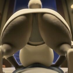 1boy1girl 1girls ai_generated animated anthro big_breasts bunny bunny_girl bunny_tail disney faceless_female female furry furry_female grey_fur huge_breasts judy_hopps no_sound palewdis panties pov tagme video zootopia zootropolis