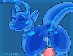 2020 aisha_(neopets) animated anus ass bodily_fluids bounce cum duo ejaculation faceless_male female female_penetrated genital_fluids genitals gif goo_creature jelly jiggle jumpstart_games male male_penetrating male_penetrating_female neopet_(species) neopets penetration penis pixel_art pocketpaws short_playtime straight translucent vaginal_penetration video_games