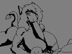 4:3 5_fingers animated anthro areola ass athletic big_breasts big_penis bodily_fluids breasts cum elmo-san fellatio female fingers flipnote_studio galina genital_fluids genitals low-res low_res male nipples nude oral paizuri penis scalie sea_serpent sex short_playtime