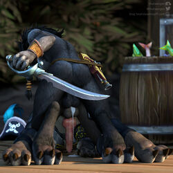 1:1 2020 2futas 3_toes 3d absurd_res all_fours anal anal_penetration anal_sex animal_genitalia animal_penis anthro ass backsack balls barefoot black_pawpads blizzard_entertainment bodily_fluids bottomless breasts canid canine_penis claws clothed clothing cum cum_in_ass cum_inside cum_leaking digital_media_(artwork) doggy_style duo erection fangs from_behind_(disambiguation) from_behind_position fur futa_on_futa futa_only futa_sans_pussy futanari genital_fluids genitals gynomorph gynomorph/gynomorph hair helpless hi_res hindpaw intersex intersex/intersex knot knotting low_hanging_balls mammal mane melee_weapon nude orgasm outside partially_clothed pawpads paws penetration penis pirate presenting_ass sagging_balls saggy_balls sex sword text thatworgen toes url video_games warcraft weapon were werecanid worgen world_of_warcraft