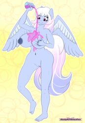 anthro breast_expansion breasts equid equine female hi_res mammal mostlymlpanthroporn my_little_pony nude potion pterippus wings