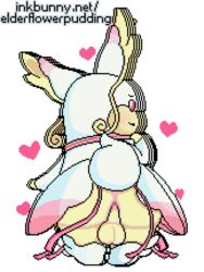 1boy 2020 3:4 alpha_channel animated anthro anthrofied anus ass audino big_anus boots butt_focus butt_pose chubby clothing digital_media_(artwork) elderflowerpudding fairy femboy footwear furry gif girly heart licking licking_lips male mega_audino mega_evolution nintendo pixel_art pokémon_(species) pokemon pokemon_bw pokemon_oras pose presenting presenting_anus red_eyes ribbons shaking_butt short_playtime signature simple_background solo text thick_thighs tongue tongue_out transparent_background url video_games watermark wide_hips