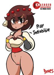 1girls ajna_(indivisible) animated beads bottomless bouncing_breasts breasts brown_hair brown_skin diives english_text exposed_breasts exposing female female_only female_protagonist indivisible innie_pussy mp4 nipples no_sound patreon pussy short_hair shorter_than_10_seconds shorter_than_30_seconds solo tagme text video watermark white_background