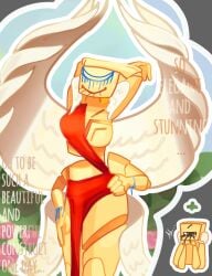 daydreaming die_of_death_(roblox) fantasizing four_arms h4llx harken_(die_of_death) one_eye red_clothing roblox roblox_game self_upload sunlight tagme wings_on_head