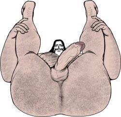 1boy anus ass balls bara body_hair dilf front_view grabbing_legs hairy hairy_anus human human_only inviting legs_apart legs_held_open legs_spread legs_up looking_at_viewer lying lying_on_back male male_only mature mature_male muscles muscular muscular_male nipples nude nude_male pecs pectorals penis presenting presenting_anus presenting_ass goth_makeup masculine_male huge_ass huge_cock huge_pecs huge_thighs thick_thighs thick_ass thick_penis long_hair_male long_hair black_hair light_skin light-skinned_male pale_skin pale-skinned_male bara_ass bara_body buff daddy abs busty busty_male big_pecs big_penis erection facial_hair moustache bubble_butt bubble_ass ass_focus anus_focus bara_tits hairy_male hairy_arms hairy_hands hairy_chest hairy_abs hairy_stomach hairy_thighs hairy_legs hairy_ass calves big_calves hairy_balls pubic_hair pink_nipples buff_male dadbod dad_bod manly bopehol original_character naked completely_nude thunder_thighs veiny_penis pink_anus thick_legs