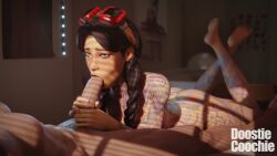 3d 3d_(artwork) 3d_animation blowjob doostiecoochie female fortnite fortnite:_battle_royale jules_(fortnite) male nude nude_female pov sound tagme tattoo video