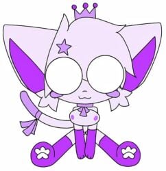 anthro breasts cat_ears cat_tail cute_face digital_drawing_(artwork) edit edited gloves kit_community kit_community_v2 light_purple_body mirukata munchykirby1 no_eyelashes original_character owo purple_crown purple_nipples sitting_on_floor small_nipples star_on_head tagme tiktok vagina violet_kit white_background youtube