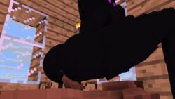 anal anal_sex animated butthole cowgirl_position enderman enderwoman galeo glass height_difference larger_female minecraft presenting_butthole shorter_male size_difference smaller_male tagme taller_girl torch