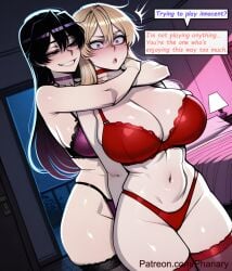 phanary patreon patreon_username patreon_link absurdres aesthetic ai_generated anime anime_style blurred_background comic comic_page comic_panel comic_strip cover_page dialogue digital_art digital_painting english high_quality highres line_art long_comic manga_style multiple_panels soft_shading speech_bubble 1girls 1girl 1female solo_focus big_breasts huge_breasts large_breasts big_ass large_ass bubble_butt bubble_ass thick curvy curvy_figure curvy_female curvy_body curvy_hips curvy_thighs sexy sexy_pose sexy_body sexy_female beautiful beautiful_girl beautiful_female cute cute_face slut bitch 2026 blush blushing blush_lines blushing_female text text_bubble text_box text_focus english_text english_dialogue bambietta_basterbine bleach bleach:_the_thousand-year_blood_war nakiri_erina shokugeki_no_souma food_wars long_hair breasts smile blonde_hair multiple_girls black_hair thighhighs navel hair_between_eyes 2girls cleavage underwear purple_eyes panties thighs choker indoors grin bra yuri hug night bed highleg lingerie surprised hug_from_behind lamp red_panties purple_panties bedroom constricted_pupils red_bra purple_bra arms_around_neck