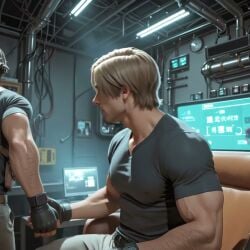 ai_generated animated carlos_oliveira gay leon_scott_kennedy muscular oral penis resident_evil tagme video video_games xyingx3000 yaoi