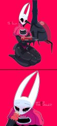 hornet hornet_(hollow_knight) silksong hollow_knight hollow_knight:_silksong hollow_knight_(franchise) giraffe giraffe_weevil horsecock horse horse_penis insect insects insect_girl insect_humanoid insect_abdomen insect_on_female throbbing_penis throb throbbing blush blushing blush_lines blushing_profusely blushing_face blushing_lines flustered flustered_female heart-shaped_pupils heart bestiality zoophilia sentient_feral sentient_animal feral feral_on_female cat_lingerie boob_window lingerie lingerie_only fellatio oral oral_sex oral_penetration cum cum_in_mouth cum_inside highres high_resolution high_quality startraveler horny horny_female pervert pervert_female artist_name artist_signature artist_logo artist_upload penis_in_mouth cock_in_mouth dick_in_mouth face_fucking running_mascara runny_makeup running_makeup runny_mascara part_2 part_of_a_set sitting_on_floor sitting holding_penis holding panties absurd_res thick_thighs thick_ass thick thick_legs thick_hips anticipation imminent_sex imminent_penetration imminent_oral imminent_fellatio precum massive_penis huge_cock huge_penis big_penis big_ass huge_thighs shiny_skin black_body dark_skin part_1 comic comic_panel