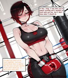 1female 1girl 1girls 2026 abs absurdres aesthetic ai_generated anime anime_style artist_name bare_shoulders beautiful beautiful_female beautiful_girl big_ass big_breasts bitch black_choker black_hair black_pants black_sports_bra blurred_background blush blush_lines blushing blushing_female boxing_gloves breasts bubble_ass bubble_butt choker cleavage collarbone comic comic_page comic_panel comic_strip cover_page cowboy_shot curvy curvy_body curvy_female curvy_figure curvy_hips curvy_thighs cute cute_face dialogue digital_art digital_painting dutch_angle english english_dialogue english_text futa futa_with_female futanari gradient_hair grey_eyes gym high_quality highres huge_breasts indoors large_ass large_breasts line_art long_comic manga_style midriff multicolored_hair multiple_panels navel pants patreon patreon_link patreon_logo patreon_username phanary red_hair rooster_teeth ruby_rose rwby sexy sexy_body sexy_female sexy_pose short_hair shy slut smile soft_shading solo solo_focus speech_bubble sports_bra sweat text text_box text_bubble text_focus thick two-tone_hair viz_media web_address yang_xiao_long yoga_pants