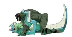 absurd_res anal anal_penetration anthro anthro_on_anthro anthro_penetrated anthro_penetrating anthro_penetrating_anthro anus arched_back armwear ass_up athletic athletic_anthro athletic_male balls_deep bent_over biceps big_muscles big_pecs big_tail butt claws clothed clothed/nude clothing costume dominant duo eyes_closed facial_piercing fangs feet finger_claws fingers from_front_position full_body_view galanartworks goat_(movie) green_body green_scales green_skin grin hand_on_butt hand_on_ground hand_on_leg handwear hi_res intraspecies ladder_piercing lizard lizardman looking_at_another looking_at_partner looking_down looking_pleasured lying male male/male male_focus male_penetrated male_penetrating male_penetrating_male mammal mask missionary_position modo_olachenko monster mortal_kombat mostly_nude multicolored_body multicolored_scales muscular muscular_anthro muscular_arms muscular_bottom muscular_male muscular_on_muscular muscular_thighs muscular_top nose_piercing nose_ring nude on_back orange_sclera partially_clothed pecs penetration penile penile_penetration penis_in_ass piercing pink_spikes presenting presenting_anus presenting_hindquarters raised_leg raised_tail reptile reptile_(mortal_kombat) ring_piercing rough_sex saurian_(mortal_kombat) scales scalie septum_piercing septum_ring sex sharp_teeth shin_guards side_view simple_background smile snout sony_corporation sony_pictures spikes spikes_(anatomy) spread_legs spreading tail teeth teeth_showing thrusting toe_claws toes ventral_scales wristband yellow_sclera
