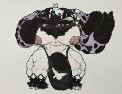 absurd_res alpecor anthro big_muscles big_penis bulge clothing genitals hi_res huge_muscles huge_penis hyper hyper_genitalia hyper_muscles hyper_penis larger_male male muscular penis raliphoul raliphoul_m-e-v size_difference solo wardrobe_malfunction