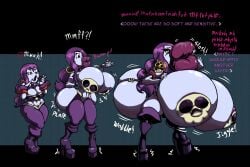 planetself suitonacat commission sequence shantae wayforward risky_boots 1girls female_only bimbofication breast_expansion ass_expansion hourglass_expansion lip_expansion purple_hair long_hair purple_skin lipstick big_lips huge_ass huge_breasts massive_ass massive_breasts bubble_butt huge_lips hyper hyper_ass hyper_breasts hyper_lips onomatopoeia thick_thighs