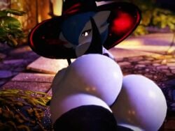 3d animated ass_focus ass_grab bangs_over_one_eye fire gardevoir looking_at_viewer obstructed_eye pokemon pokemon_(species) pokemon_only pokemon_rse pov red_eyes shiny_pokemon sound tagme thighhighs touching_ass touching_self video vr vrchat vrchat_avatar witch_hat ximplivr