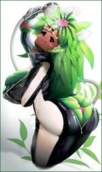 1girls anthro ass ass_cleavage ass_focus ass_up big_ass big_breasts big_butt blaster_master blaster_master_zero blaster_master_zero_2 blush_stickers bodysuit breasts butt_crack clothed clothing dat_ass female female_only from_behind gloves green_skin huge_breasts kanna_(blaster_master) large_breasts long_hair looking_at_viewer looking_back mob_face picturd plantie shower shower_head showering smile smirk solo thong unzipped unzipped_bodysuit water watermelon_bra watermelon_nets white_background zipper