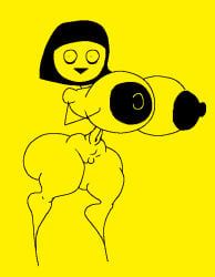 1girls alternate_version_available areolae ass barefoot big_ass black_hair breasts female female_only full_body keelgabeytheart large_breasts looking_at_viewer nipples pussy short_hair smile solo solo_female stare staring_at_viewer super_mega_comics super_megan thick_thighs completely_nude completely_nude_female nude naked_female nude_female naked