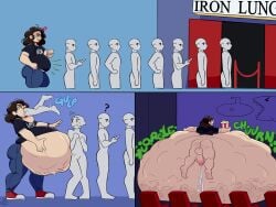 male_pred cum penis cumming mass_vore vore male digestion bones_in_stomach balls human human_pred ass pantless movie_theater public 1boy cinnamonsfarm