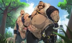 2boys 5_fingers abs areolae arm_behind_back arm_hair arm_strap armed bald ball_hair balls balls_out bandit bara bare_arms barrel_(lustful_desires) beard beating_off beefy beer_belly belly belly_hair belt biceps big_balls big_belly big_muscles big_nose big_pecs big_penis bigger_male black_jacket black_legwear black_pants black_topwear black_wristband blue_jacket blue_topwear bodily_fluids body_hair boner bros_being_bros brown_belt brown_hair buckle buckles buff bulky busty camp chubby clothed clothed_masturbation clothing cloud clouds color criminal cum cum_drip cum_on_hand cum_on_penis cum_on_self cumming cumming_together dadbod daddy dagger dark_hair day daytime depth_of_field detailed_background digital_media_(artwork) dilf duo ear_piercing ejaculating ejaculating_cum ejaculation erect_penis erection facial_hair facial_scar foliage foreskin from_below front_view functionally_nude fur_coat fur_collar fur_jacket fur_lined_clothing gay genital_fluids genitals glans goatee gold_buckle gold_piercing grass grey_belt grey_legwear grey_pants grin group_masturbation hairless_balls hairy hairy_arms hairy_balls hairy_belly hairy_hands hairy_legs hand_behind_back hand_on_penis handjob handlebar hanging_balls happy_sex happy_trail hard_on harness heavyset_male holding_penis holster huge_cock human humanoid_penis intact jacket jacking_each_other_off jacking_off jacking_off_another jacking_off_partner jacking_off_together jackingoff_another jerking jerking_each_other_off jerking_off_another jerkingoff jerkingoff_another jerkingoff_together knife knife_holster knife_sheath large_areolae large_belly large_penis large_testicles larger_male leaking_cum leather_armband leather_belt leather_harness leather_straps leather_wristband leg_hair leg_holster leg_strap legwear light-skinned_male light_skin looking_at_partner looking_at_penis lustful_desires male male/male male_bandit male_focus male_masturbation male_nipples male_only male_orgasm male_pubic_hair manly masculine masturbating_each_other masturbating_other masturbating_together masturbation medival mohawk mohawk_(hairstyle) moobs mostly_clothed multiple_males muscle_gut musclegut muscles muscular muscular_male mutton_chops mutual_handjob mutual_masturbation naughty_face naughty_smile navel nipple_holes nipple_piercing nipple_rings nipples no_body_hair one-handed_masturbation open_belt open_clothes open_jacket open_pants orgasm outdoor_masturbation outdoor_nudity outdoors outercourse outside outstretched_arm partially_clothed partially_retracted_foreskin pecs penile_masturbation penis penis_grab penis_out penis_size_difference penis_through_fly piercing precum precum_drip precum_on_penis pubes pubic_hair public public_handjob public_nudity retracted_foreskin ring_harness ripped_clothing ripped_legwear ripped_pants round_belly sagging_balls scar scar_across_eye shiny_penis shiny_skin short_hair sideburns simultaneous_ejaculation simultaneous_orgasms size_difference skull_belt sky sleeveless sleeveless_jacket sleeves_rolled_up smile spiked_wristband standing standing_male standing_masturbation stiffy stroking stroking_cock stroking_penis stubble studded_belt tan-skinned_male tan_skin tent testicles thick_penis thick_thighs thigh_holster topwear torn_legwear treasure_trail tree trees uncensored uncircumcised uncut underwear_peek urethra vein veins veiny_penis wanking watchtower weapon wide_hips wrist_cuffs wrist_straps wristwear yaoi zoroj