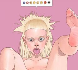 1girls breasts cropped die_antwoord emoji foot_fetish solo tagme yo-landi_visser yolandi_visser