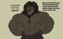 furry lion male_only manly muscular muscular_male slave tied_up wannaplay