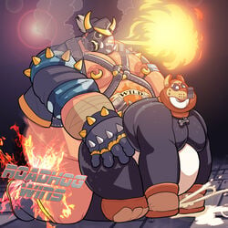 2boys all_fours anal anal_sex anthro big_ass blazingcheeks collar cum doggy_style fat fat_man fire fucked_silly gay gloves human_on_anthro kung_fu_panda leather_straps male_only mask nipple_piercing obese obese_male orgasm overwatch overweight overweight_male panda piercings po roadhog spikes sweat tagme tattoo yaoi