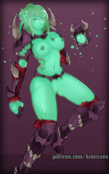 1girls alternate_costume areolae breasts female kimirasu nipples paladins pussy solo ying_(paladins)