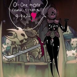 1:1 angry battle big_ass big_breasts bug bugs god_tamer hollow_knight sexually_suggestive thick_thighs