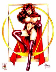 2000 2006 avengers colored female female_only hair_on_head human jeff_moy marvel scarlet_witch solo wanda_maximoff woobaby43 x-men