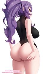 1girls alternate_breast_size ass big_ass big_breasts blue_hair camilla_(fire_emblem) clothed fire_emblem fire_emblem_fates hand_on_ass huge_ass karmanseph patreon seducedaway thick_thighs