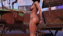 1girls 3d bethesda_softworks big_ass big_breasts fallout fallout_4 piper_wright side_view small_waist source_request