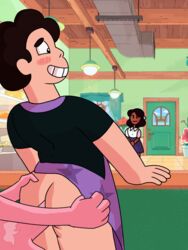 2boys anal ass big_ass cartoon_network caught gay gem_(species) lars_barriga off_colors_(steven_universe) stealth_sex steven_quartz_universe steven_universe tagme yaoi