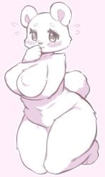 big_breasts breasts chubby cleavage female furry huge_breasts tagme thick_thighs underchikichan wide_hips