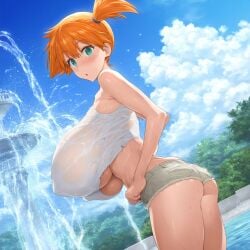 1girls ai_generated cameltoe cleavage curvy erect_nipples female gigantic_breasts ginger ginger_hair green_eyes green_eyes_female huge_areolae huge_ass kasumi_(pokemon) misty_(pokemon) nai_diffusion nintendo orange_hair orange_hair_female plusmolfa pokemon puffy_nipples red_hair red_hair_female redhead short_hair short_hair_female stable_diffusion thick_lips voluptuous wide_hips