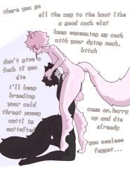 2boys ahe_gao big_ass champaanimation choked_to_death choking choking_on_cock choking_on_penis commission death_by_penis deep_penetration deepthroat excessive_saliva face_fucking fellatio femboy femboydom fluffy_ears fluffy_tail gengar girly_boy huge_ass huge_cock kneeling knot knotted_penis knotting male/male male_with_breasts nonconsensual oral_knotting original_character original_characters penis rape raped saliva sex sex_slave snuff strangling tongue_out