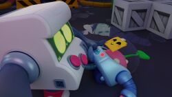 2boys 3d 8-bit_(brawl_stars) anal anal_sex arcade arcade_machine blender_(software) blush brawl_stars duo hi_res male/male male_only male_penetrated penetration penis plant robot robot_penis selfie sex sprout_(brawl_stars) supercell