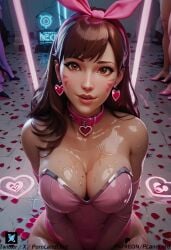 1girls ai_generated d.va female latex overwatch overwatch_2 pornlandlord