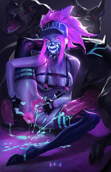 1girls 5_fingers after_anal after_sex after_vaginal akali animal animal_penis anus bestiality big_breasts big_penis breasts canine canine_penis cap clothing collar cum cum_drip cum_in_ass cum_in_pussy cum_inside cum_on_ground cum_on_lower_body cum_on_penis cum_on_thighs cumming dog ejaculation face_mask fangs female fingerless_gloves gaping_anus gaping_pussy gloves harness hellhound high_heels human jm k/da_akali k/da_series knot league_of_legends long_hair looking_at_viewer makeup mask navel nipple_cutout nipple_piercing nipple_rings nipples no_bra no_panties penis piercing pink_hair prolapse pussy pussy_piercing red_eyes scar spiked_collar stockings tagme thighhighs vagina veiny_penis video_games yellow_eyes zoophilia