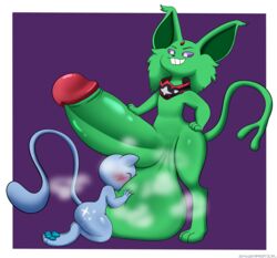 balls big_balls big_penis duo eeveelution espeon fan_character feral genitals hi_res huge_cock humanoid_genitalia humanoid_penis hyper hyper_genitalia hyper_penis legendary_pokemon male male/male mew nintendo penis pokémon_(species) pokemon pokemon_(species) smothering smushpretzel steam video_games worship