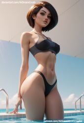 ai_generated aidreamcrush ass bikini hair hips panties posing