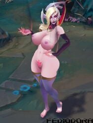 3d ass big_ass big_breasts breasts coven_morgana fediodora female league_of_legends morgana nude nude_female