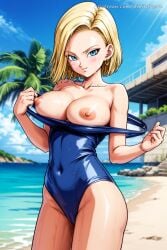 1girls 2d 2d_artwork ai_generated android android_18 anime_style aroused ass athletic athletic_female big_ass big_breasts blonde_female blonde_hair blue_eyes blue_skirt blush bob_cut breasts curvy curvy_figure cute cute_face daylight detailed digital_art dinixdream dragon_ball dragon_ball_z earrings eyelashes eyeshadow female female_focus female_only fit_female flashing flashing_breasts high_quality hourglass_figure huge_ass large_breasts legs light-skinned_female light_skin lips lipstick looking_at_viewer makeup mascara mature medium_hair midriff navel no_bra patreon patreon_username petite posing presenting_breasts provocative seductive seductive_eyes seductive_look seductive_smile serious_look short_hair skirt slim small_skirt smile stable_diffusion standing tagme thick_ass thick_butt thick_thighs thighs white_female white_skin wide_hips wife