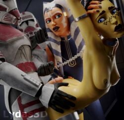 2024 2boys 2girls 3d 3d_(artwork) against_surface against_wall ahsoka_tano airress3d_(3d-modeller) alien alien_girl alien_humanoid arched_back areolae armor ass ass_grab athletic athletic_female balls barriss_offee before_sex bending_forward bending_over bent_over blender blue_eyes breasts chained chains clone_trooper clone_wars clothed clothing completely_nude completely_nude_female dark_areola dark_areolae dark_nipples detailed_background erect_penis erection face_markings facial facial_markings female female_focus green_body green_skin handcuffed handcuffs headgear headwear helmet hi_res highres imminent_penetration imminent_sex leaning leaning_against_wall leaning_forward lekku lekku_(anatomy) looking_at_partner looking_back lucasfilm lydaz male male/female medium_breasts mirialan nipples nude nude_female on_bed penis small_breasts standing star_wars the_clone_wars:_season_seven thick_thighs togruta unseen_male_face watermark