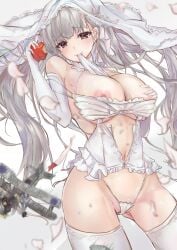 1girls 2022 ahshi_(yingchuan_songshu) aircraft aircraft_request alternate_costume apple azur_lane breasts elbow_gloves female food food_bite formidable_(azur_lane) fruit gloves hand_on_own_chest highres holding holding_food holding_fruit huge_breasts light-skinned_female light_skin nipple_slip nipples panties royal_navy_(azur_lane) simple_background solo thighhighs underwear veil white_background white_panties white_thighhighs