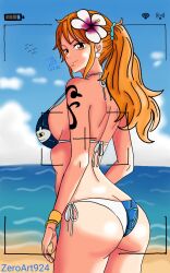 arm_tattoo black_tattoo female female_only nami_(one_piece) one_piece one_piece_film_gold orange_hair orange_hair_female post-timeskip tattoo zeroart924